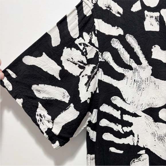 Vintage Jams World Mens Button Shirt Large Hawaiian Floral Colorful Rare Unique - Picture 6 of 13